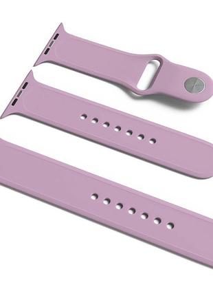 Силиконовый ремешок для apple watch sport band 38/40/41/42mm(ser.10) (s/m & m/l) 3pcs лиловый / lilac pride