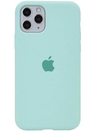 Чехол silicone case full protective (aa) для apple iphone 11 pro max (6.5") бирюзовый / turquoise 2