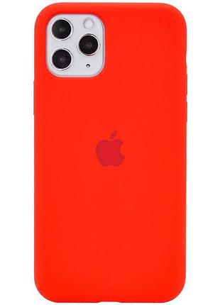 Чехол silicone case full protective (aa) для apple iphone 11 pro max (6.5") красный / red 2