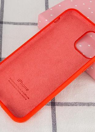 Чехол silicone case full protective (aa) для apple iphone 11 pro max (6.5") красный / red 3