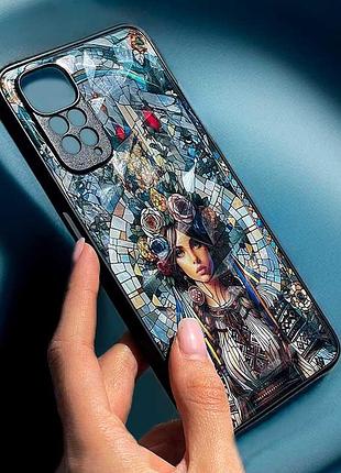 Tpu+pc чехол prisma ladies для xiaomi redmi note 11 pro 4g/5g / 12 pro 4g mosaic