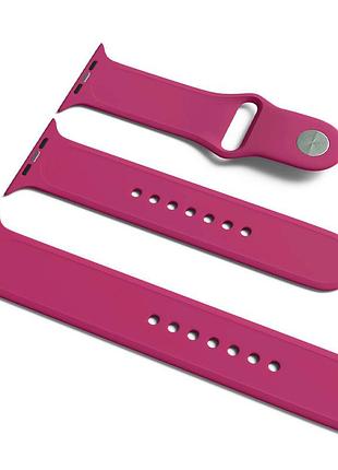 Силиконовый ремешок для apple watch sport band 38/40/41/42mm(ser.10) (s/m & m/l) 3pcs бордовый / maroon