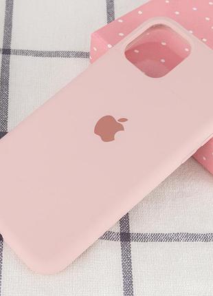 Чохол silicone case full protective (aa) для apple iphone 11 pro max (6.5") рожевий / pink sand