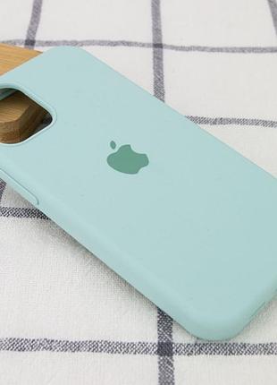Чохол silicone case full protective (aa) для apple iphone 12 pro max (6.7") бірюзовий / beryl