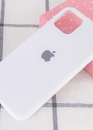 Чехол silicone case full protective (aa) для apple iphone 11 (6.1") белый / white 2