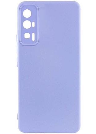 Чехол silicone cover lakshmi full camera (a) для xiaomi poco f5 pro сиреневый / dasheen