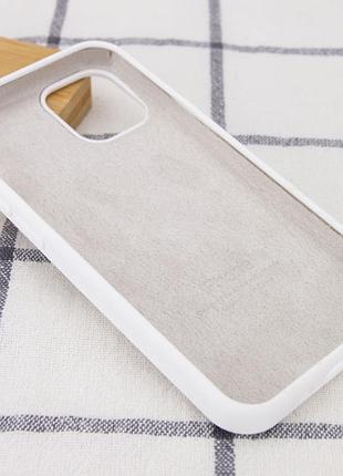 Чехол silicone case full protective (aa) для apple iphone 12 pro max (6.7") белый / white 4