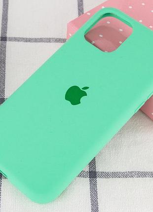 Чохол silicone case full protective (aa) для apple iphone 11 pro (5.8") зелений / spearmint