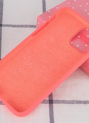 Чехол silicone case full protective (aa) для apple iphone 11 pro max (6.5") розовый / flamingo 3