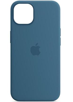 Чехол silicone case full protective (aa) для apple iphone 11 pro (5.8") синий / blue jay