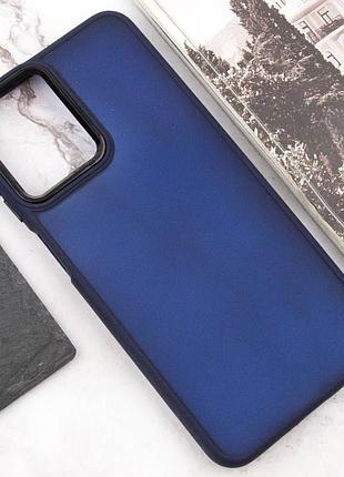 Чохол tpu+pc lyon frosted для motorola moto g14 navy blue
