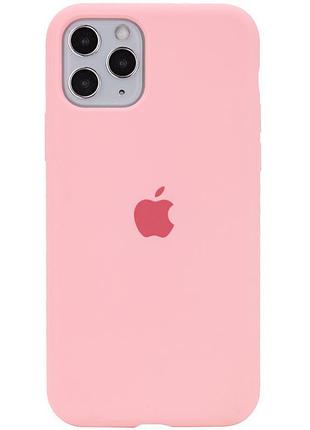 Чехол silicone case full protective (aa) для apple iphone 11 pro max (6.5") розовый / pink 2
