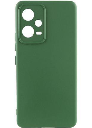 Чехол silicone cover lakshmi full camera (a) для xiaomi poco x5 5g / redmi note 12 5g зеленый / dark green