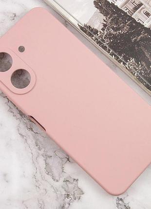 Чехол tpu getman liquid silk full camera для xiaomi redmi 13c / poco c65 розовый / pink sand