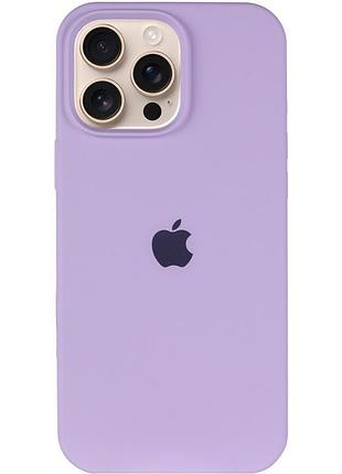 Чехол silicone case full protective (aa) для apple iphone 15 pro max (6.7") сиреневый / lilac 2