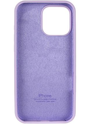 Чехол silicone case full protective (aa) для apple iphone 15 pro max (6.7") сиреневый / lilac 3
