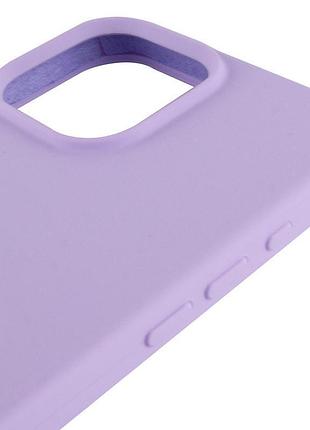 Чехол silicone case full protective (aa) для apple iphone 15 pro max (6.7") сиреневый / lilac 4