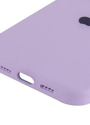 Чехол silicone case full protective (aa) для apple iphone 15 pro max (6.7") сиреневый / lilac 5