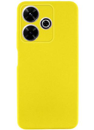 Чехол tpu getman liquid silk full camera для xiaomi redmi 13 4g / poco m6 4g желтый / flash