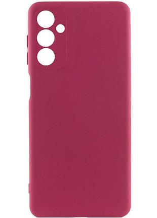 Чехол silicone cover lakshmi full camera (a) для samsung galaxy m34 5g бордовый / marsala