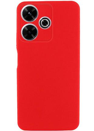 Чехол tpu getman liquid silk full camera для xiaomi redmi 13 4g / poco m6 4g красный / red