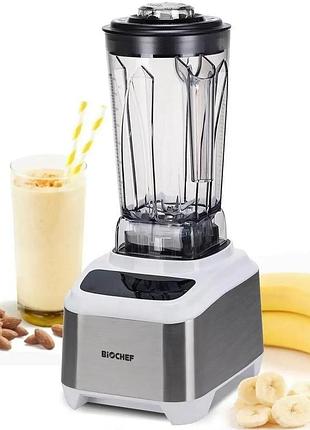 Профессиональный блендер biochef atlas power blender (stainless steel) white