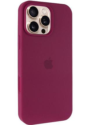 Чохол silicone case full protective (aa) для apple iphone 16 pro max (6.9") бордовий / maroon