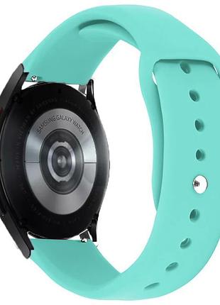 Силиконовый ремешок sport для smart watch 20mm бирюзовый / ocean blue