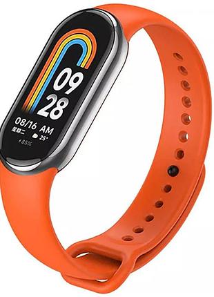 Силиконовый ремешок для xiaomi mi band 8/9/10 оранжевый / orange