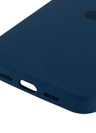 Чехол silicone case full protective (aa) для apple iphone 15 pro max (6.7") синий / blue jay 5