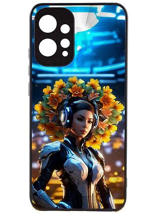 Tpu+pc чехол prisma ladies для xiaomi redmi 12 cyberpunk