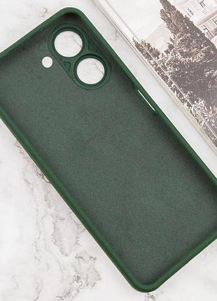 Чехол tpu getman liquid silk full camera для xiaomi redmi 13c / poco c65 зеленый / dark green