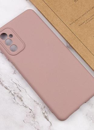 Чехол tpu getman liquid silk full camera для samsung galaxy a56 5g розовый / pink sand