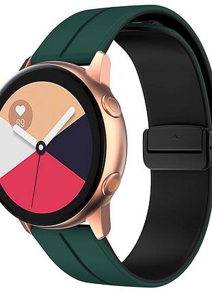 Силиконовый ремешок classy для smart watch 20mm green / black