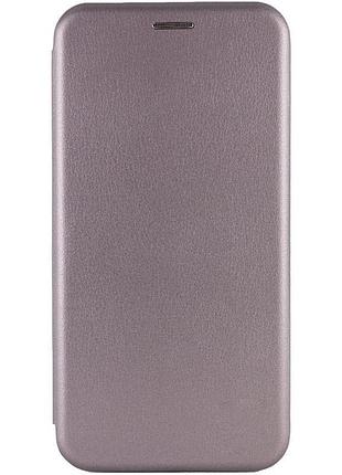 Шкіряний чохол-книжка classy для xiaomi redmi 13 4g / poco m6 4g сірий