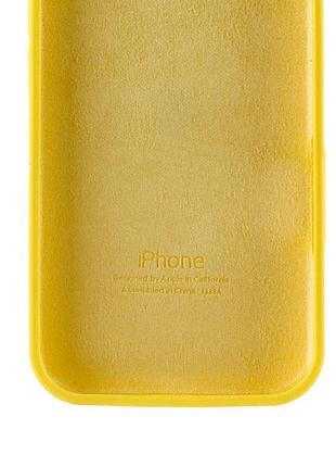 Чехол silicone case full protective (aa) для apple iphone 16e (6.1") желтый / yellow 4