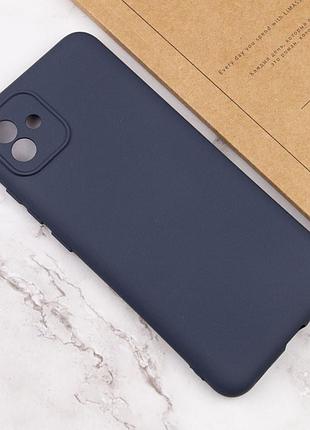 Чехол tpu getman liquid silk full camera для samsung galaxy a05 синий / midnight blue