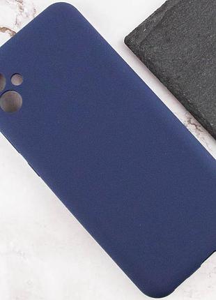 Чехол silicone cover lakshmi full camera (aaa) для samsung galaxy a07 темно-синий / midnight blue