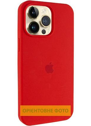 Чехол silicone case (aa) logo with magsafe для apple iphone 17 air (6.5") красный / red