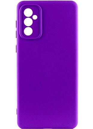 Чехол tpu getman liquid silk full camera для samsung galaxy a56 5g фиолетовый / ultra violet