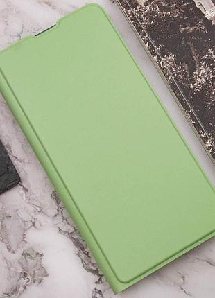 Кожаный чехол-книжка getman elegant (pu) для motorola moto g14 мятный