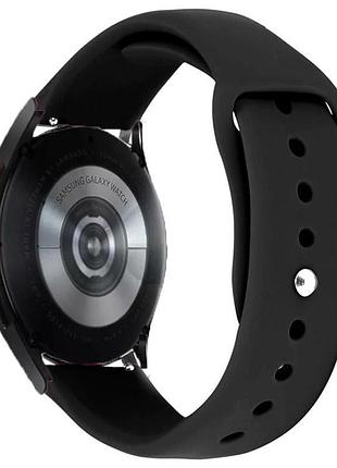 Силиконовый ремешок sport для smart watch 22mm черный / black