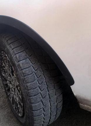 Накладки на арки (4 шт, чорні) для fiat doblo i 2001-2005 рр