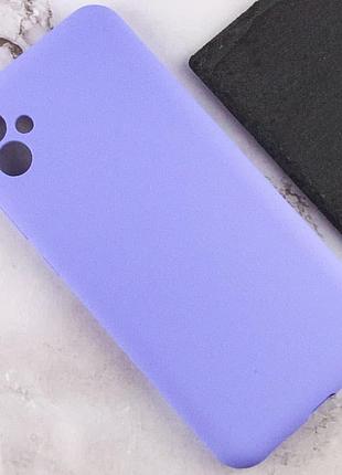 Чехол silicone cover lakshmi full camera (aaa) для samsung galaxy a07 сиреневый / dasheen