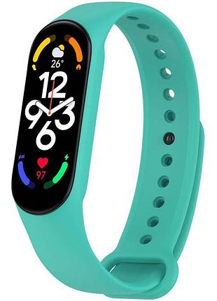 Силиконовый ремешок для xiaomi mi band 7/6/5 бирюзовый / turquoise