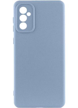 Чехол tpu getman liquid silk full camera для samsung galaxy a56 5g голубой / lilac blue