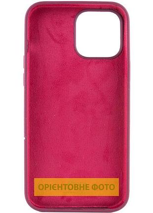 Чехол silicone case full protective (aa) для apple iphone 16 pro max (6.9") бордовый / plum 2