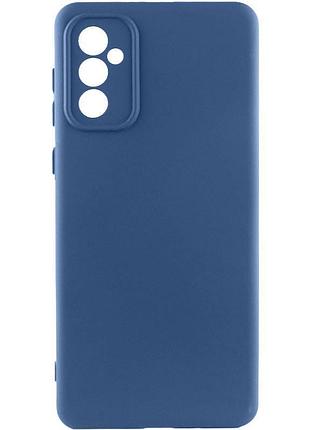 Чохол tpu getman liquid silk full camera для samsung galaxy a35 синій / navy blue