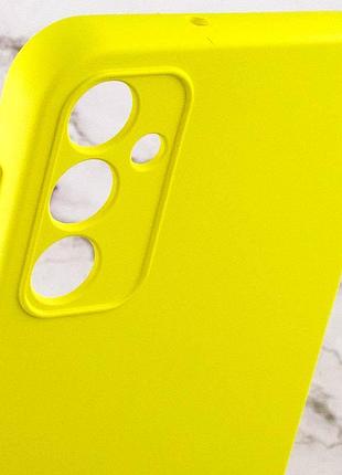 Чехол tpu getman liquid silk full camera для samsung galaxy a24 4g желтый / flash