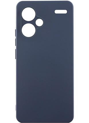 Чехол silicone cover lakshmi full camera (a) для xiaomi redmi note 13 pro+ синий / midnight blue